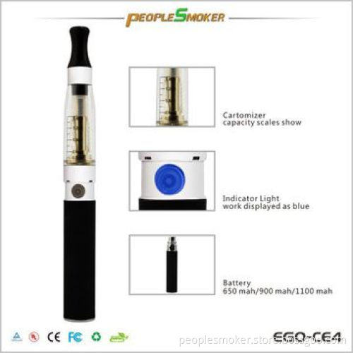 CE4 Clearomizer Tank System, 510 Screw Thread, Compatible with eGo Battery